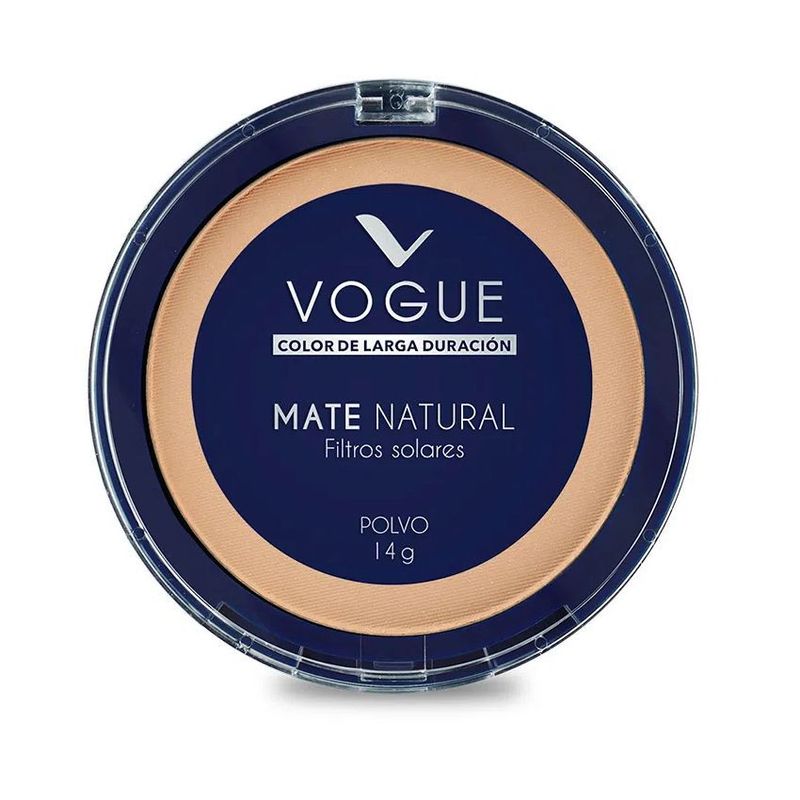 VOGUE - Polvo Compacto Vogue Mate Natural Tropical x 14 Gr