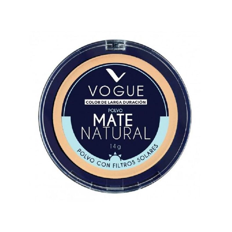 VOGUE - Polvo Compacto Vogue Mate Natural Durazno x 14 Gr