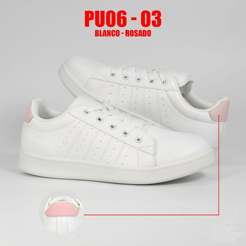 GENERICO - TENIS PARA  MUJER COLOR BLANCO