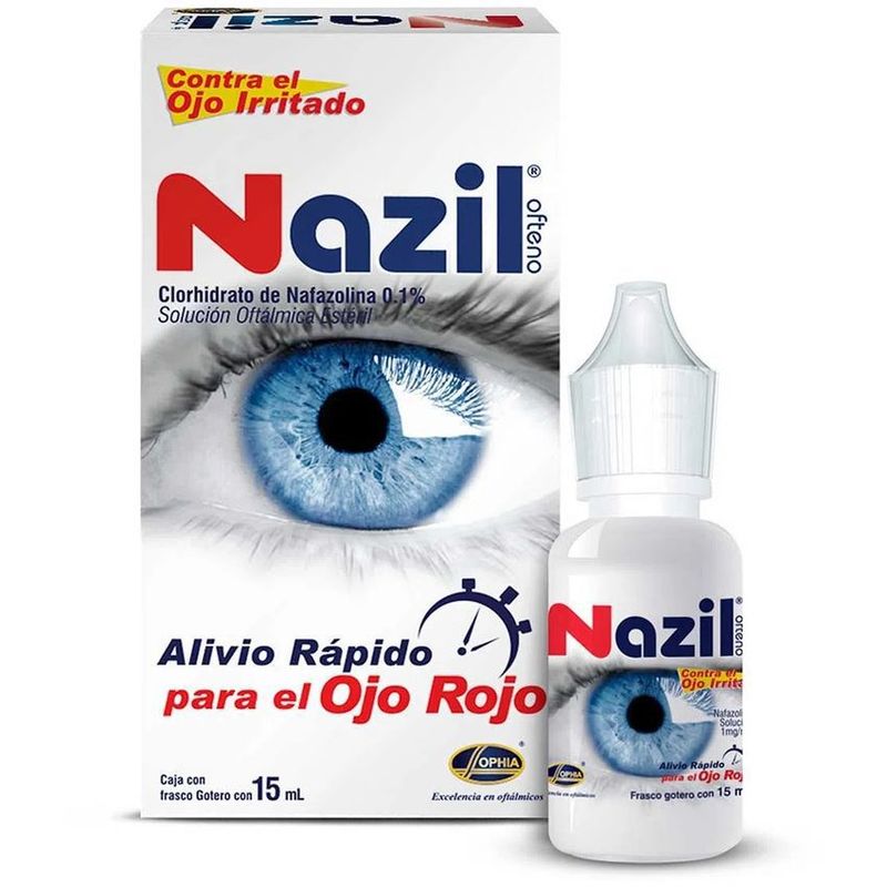SOPHIA - Nazil Ofteno Solución Oftálmica x 15 Ml