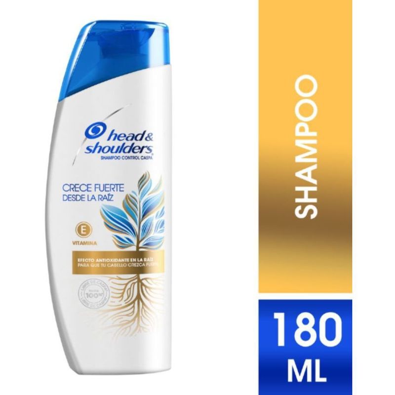 HEAD AND SHOULDERS - Head & Shoulders Shampoo Crece Fuerte Desde La Raíz x 180 Ml