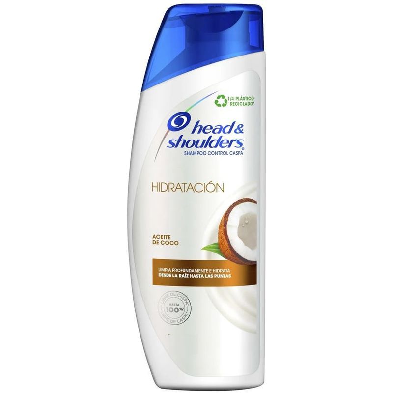 HEAD AND SHOULDERS - Shampoo H&S Hidratación Aceite De Coco X 375 Ml