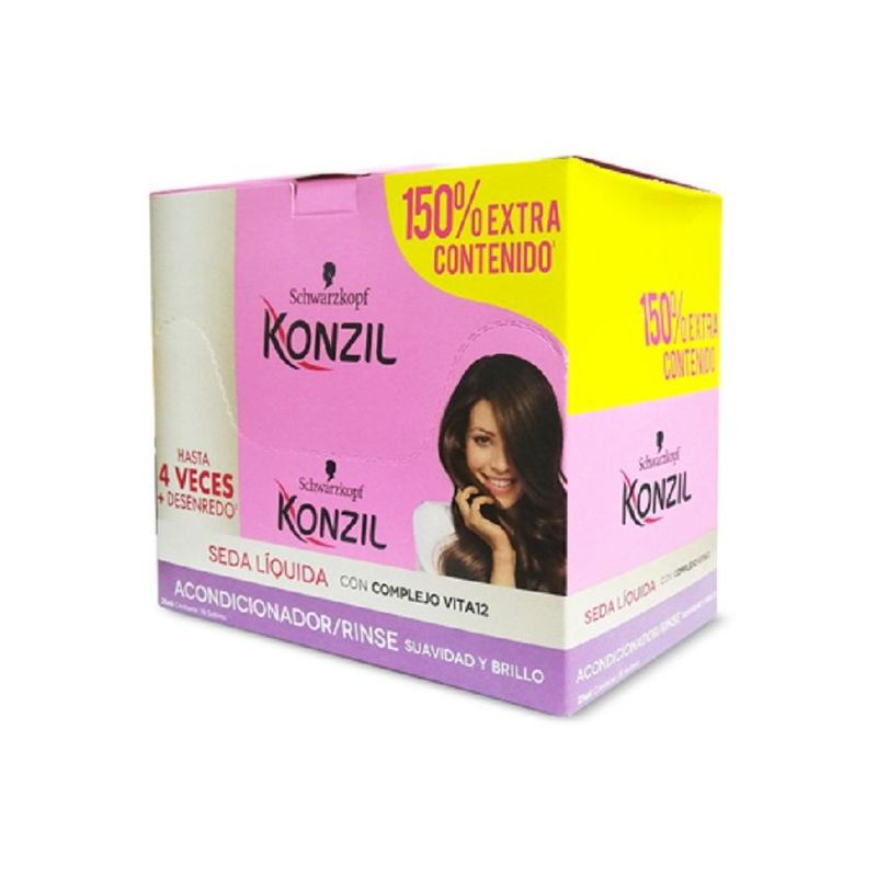 KONZIL - Shampoo Konzil Ultra Restauración 18 Sobres x 20 Ml