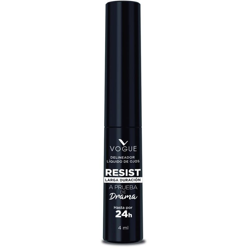 VOGUE - Delineador Líquido Ressist Vogue Negro x 4 Ml