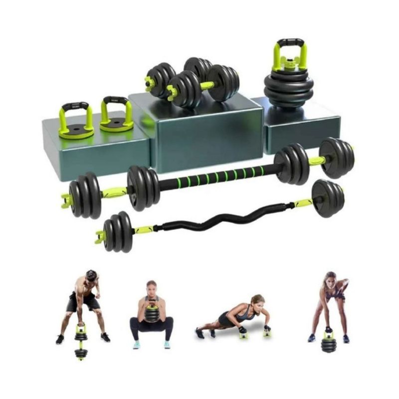 GENERICO - Mancuernas Kit Pesas Barras Ajustables 40KG 80LB