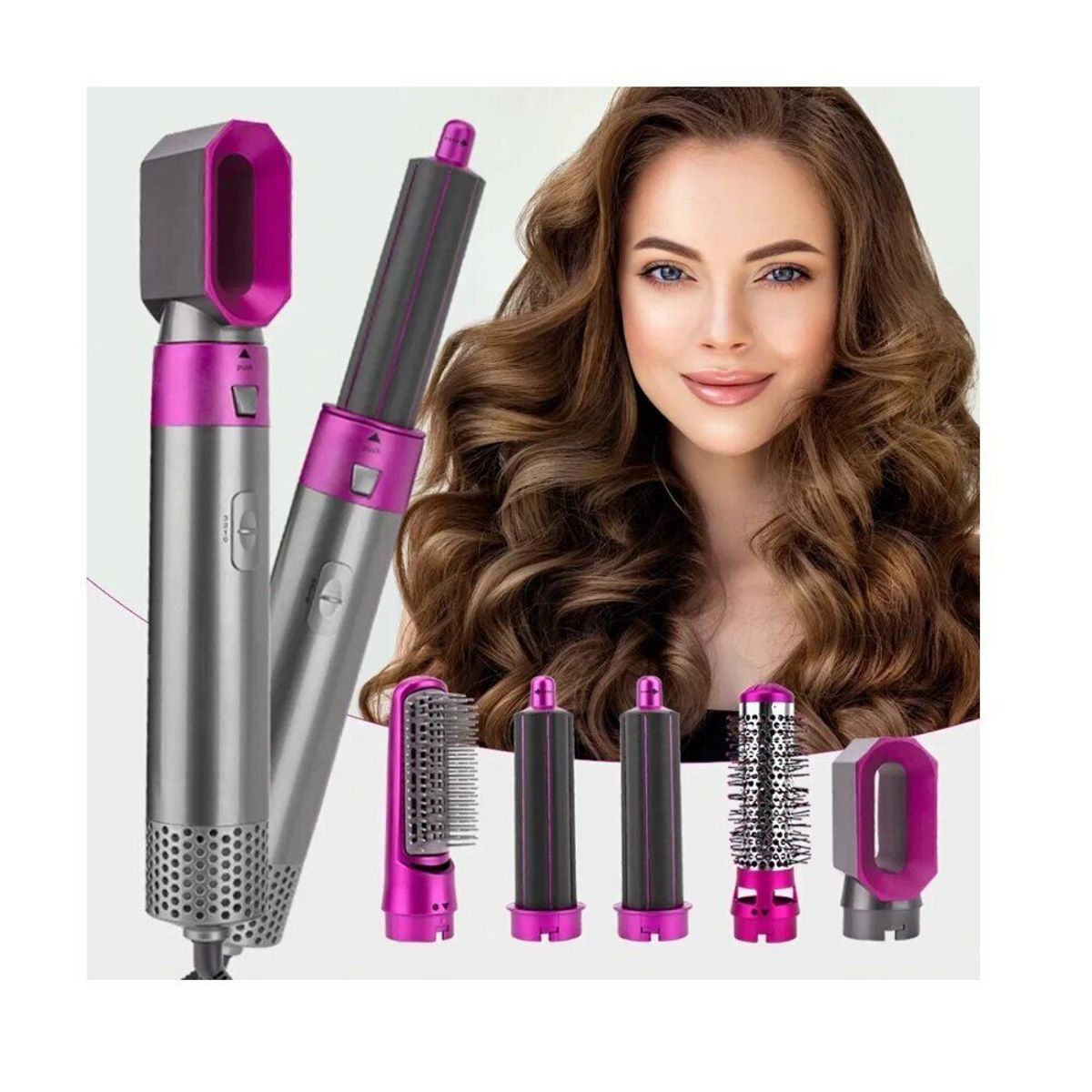 ONE PIXEL - Cepillo Eléctrico Secador Pelo 5 En 1 Accesorios ONE PIXEL