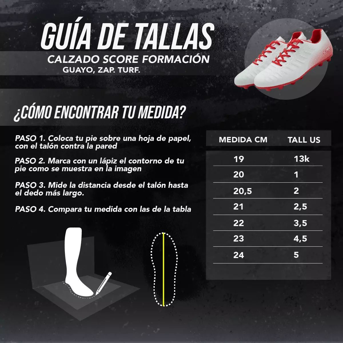GOLTY - Zapatilla Turf Score By Golty Competicion 2 Cesped Sintetico