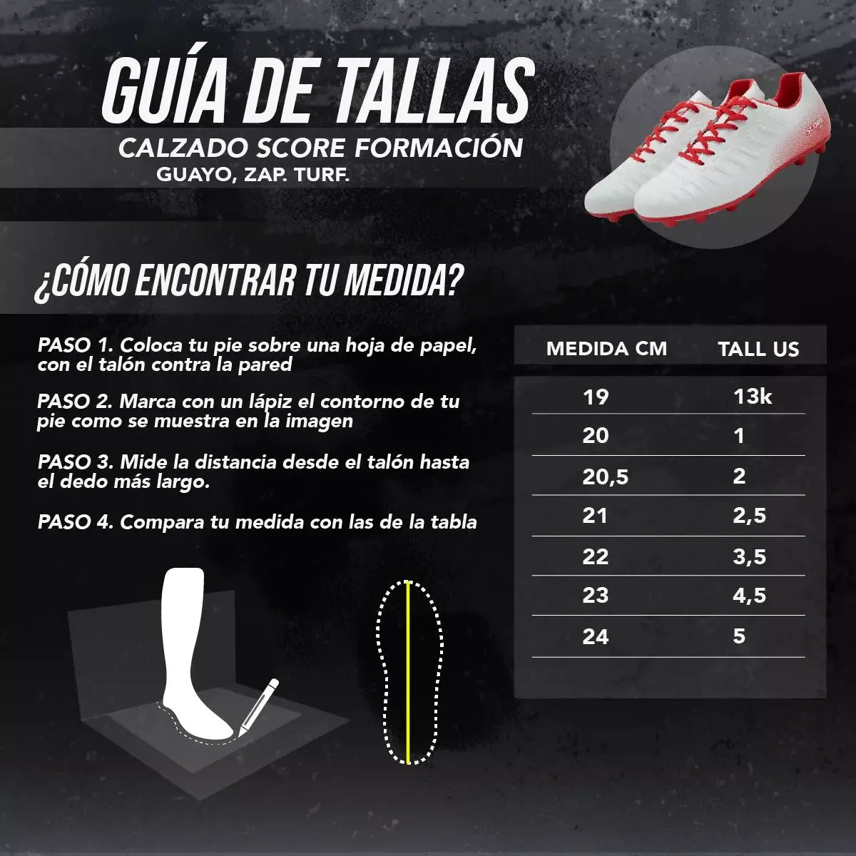 GOLTY - Zapatilla Turf Score By Golty Competicion 2 Cesped Sintetico