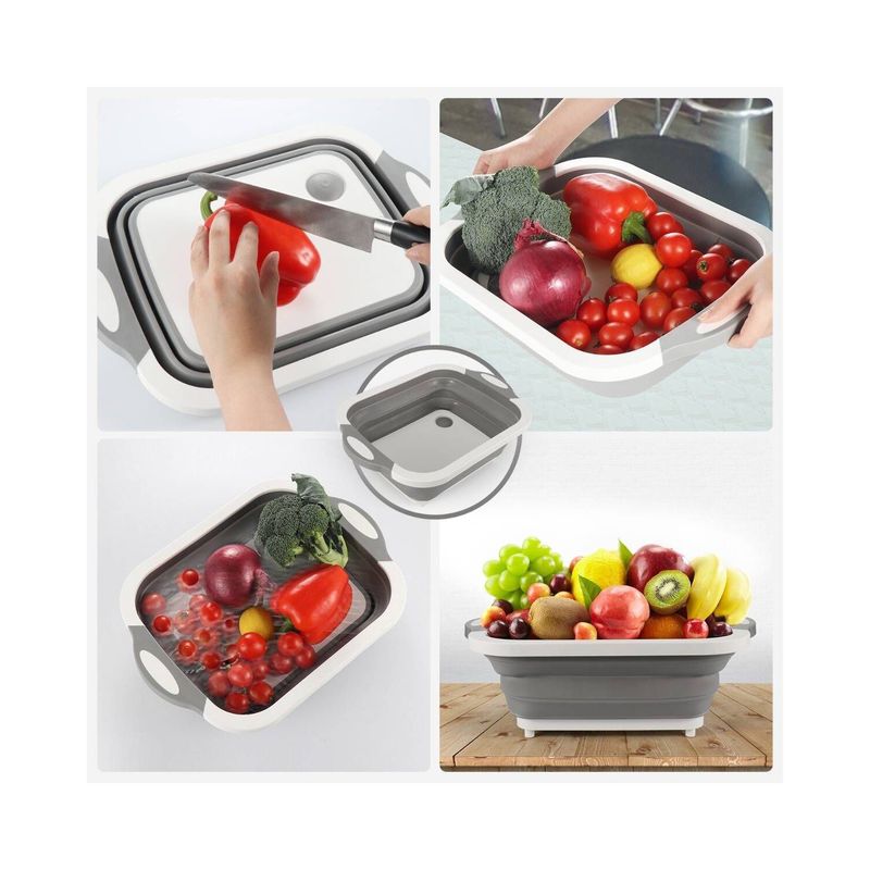 VALMY - Tabla de picar 3 en 1 plegable