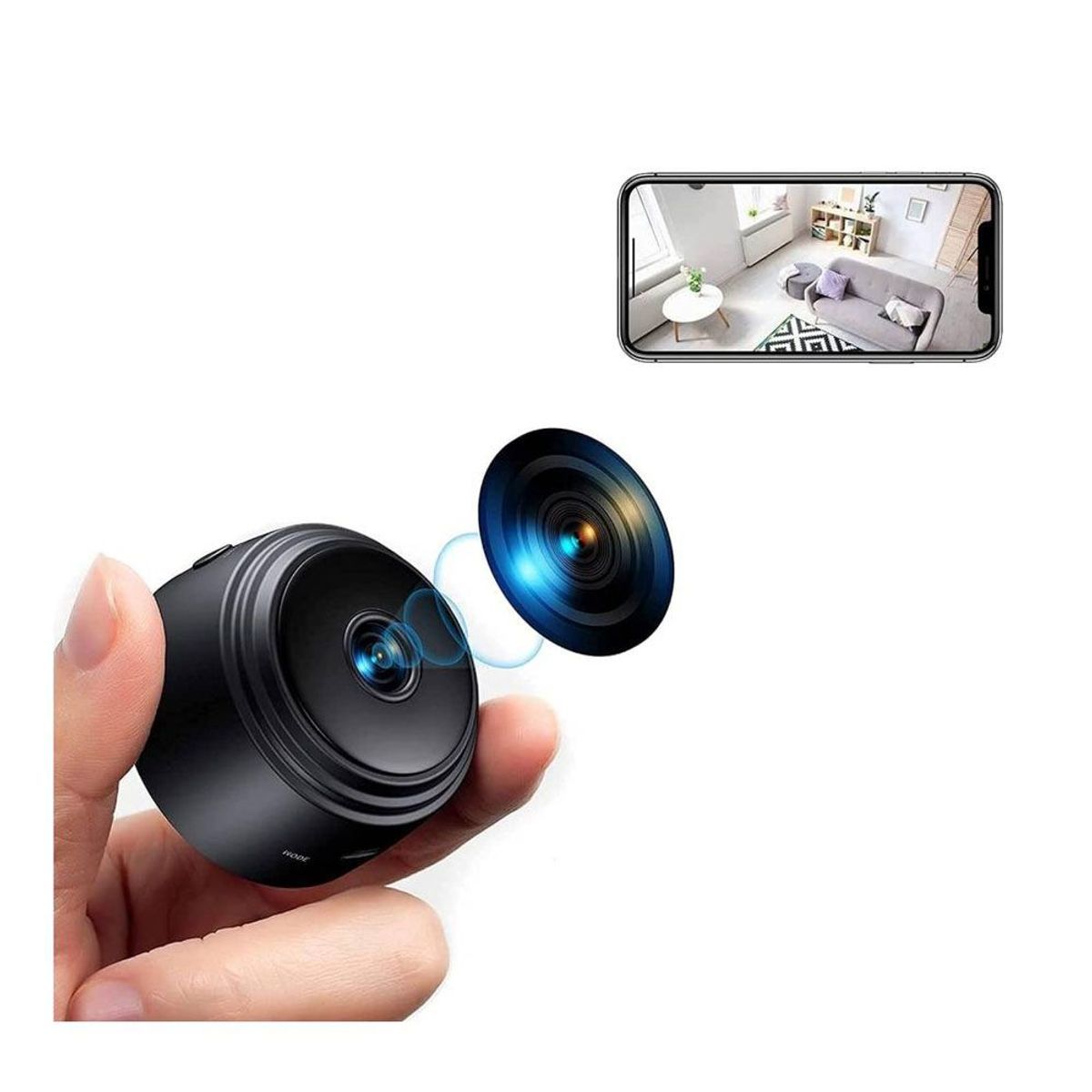 ONE PIXEL - Mini Cámara Espía Wifi Cámara Inalámbrica Oculta A9 1080P Full HD