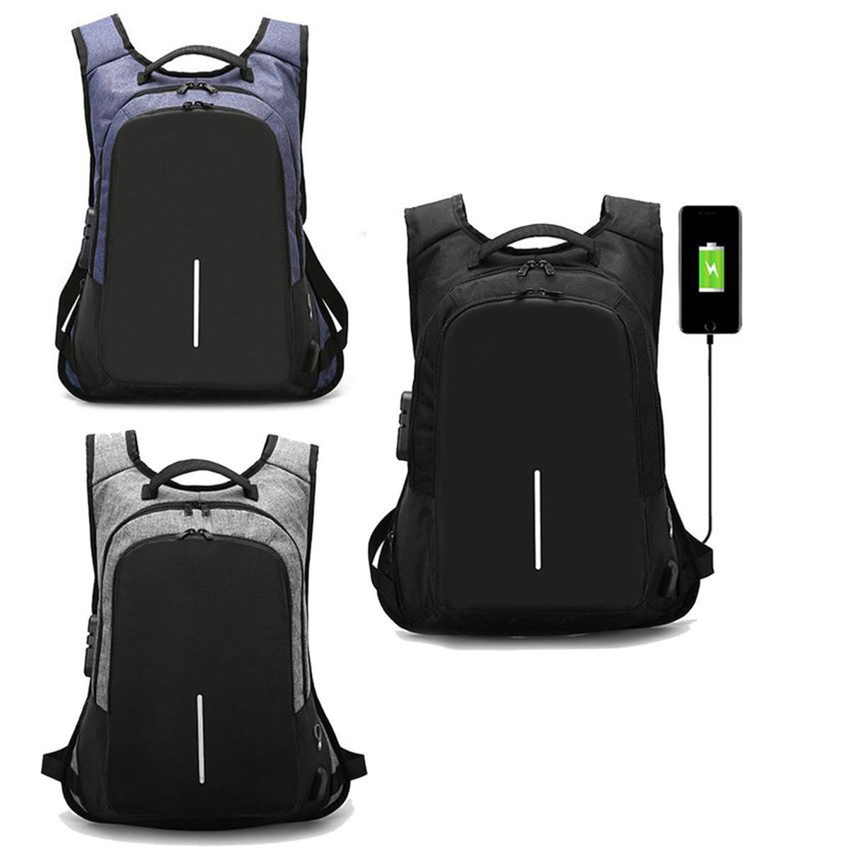 MULTIPLACE COLOMBIA - Morral para portátil universitario ejecutivo antirrobo fino-