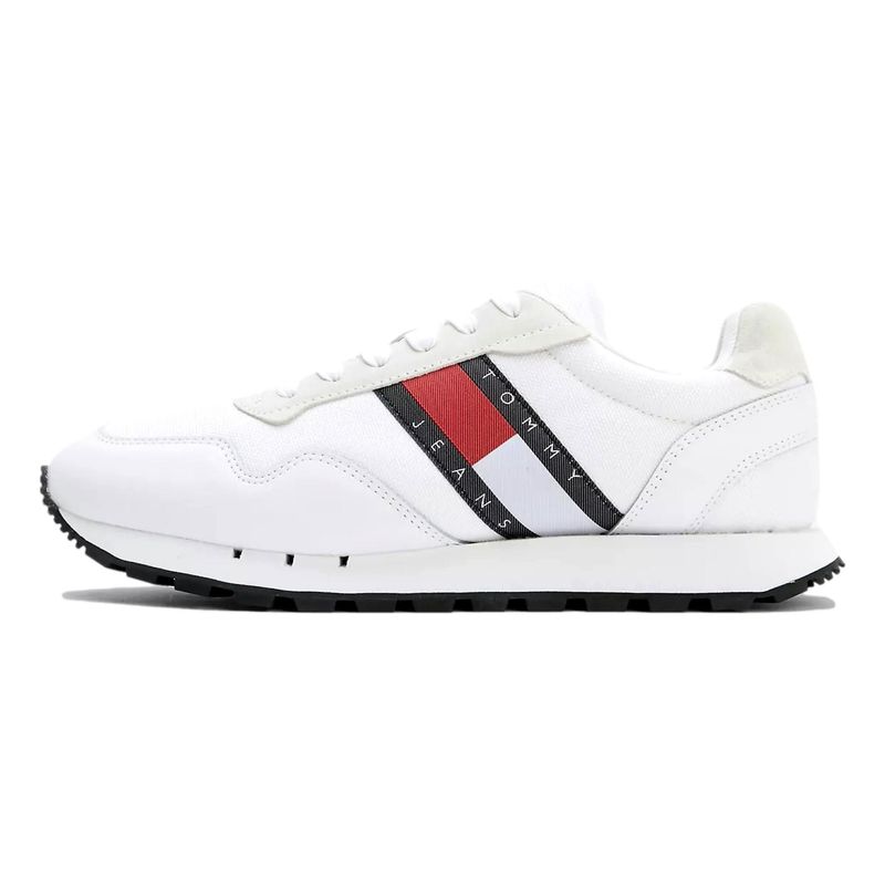 TOMMY HILFIGER - Zapatilla Hombre Tommy Hilfiger Retro Em01081 Blanco