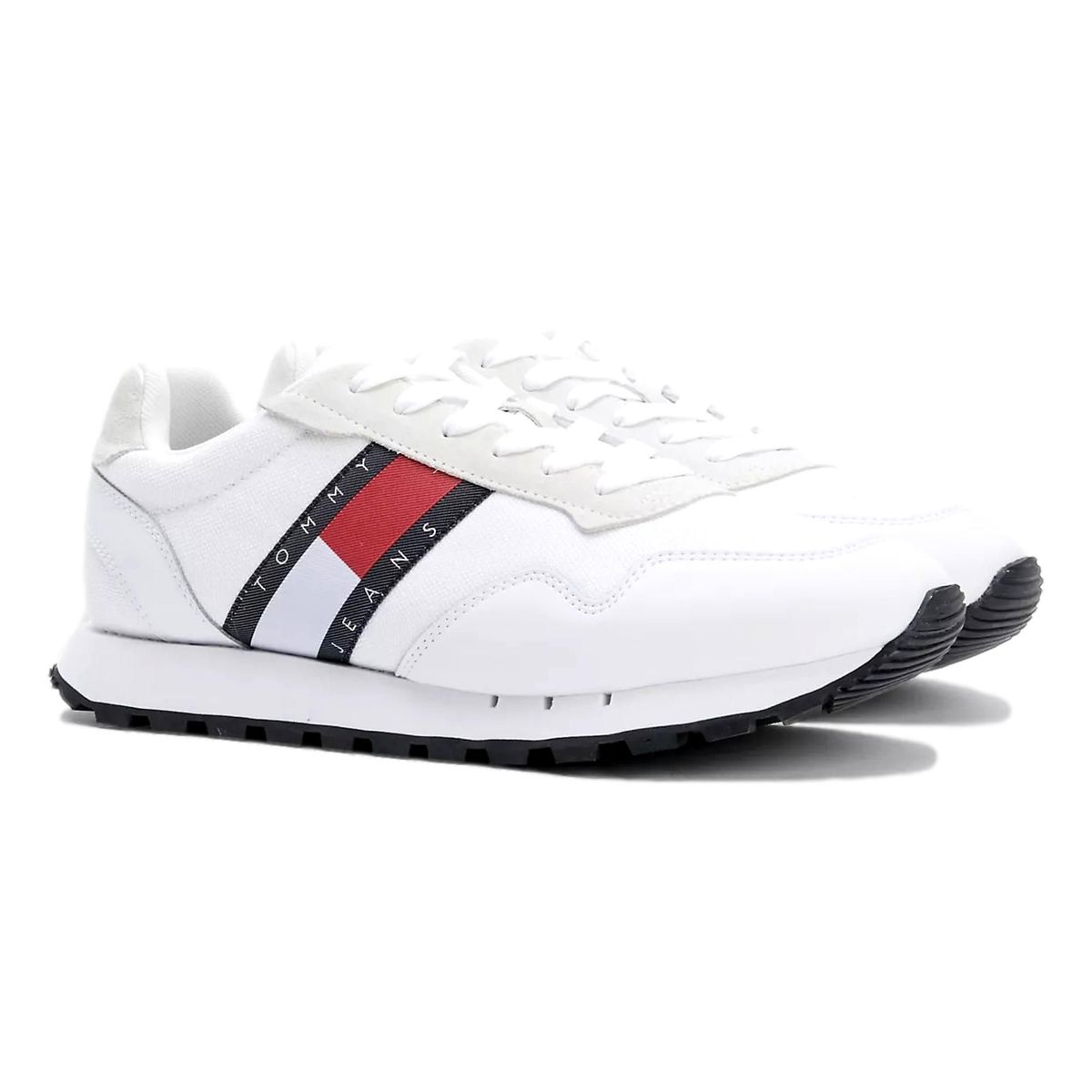 TOMMY HILFIGER - Zapatilla Hombre Tommy Hilfiger Retro Em01081 Blanco