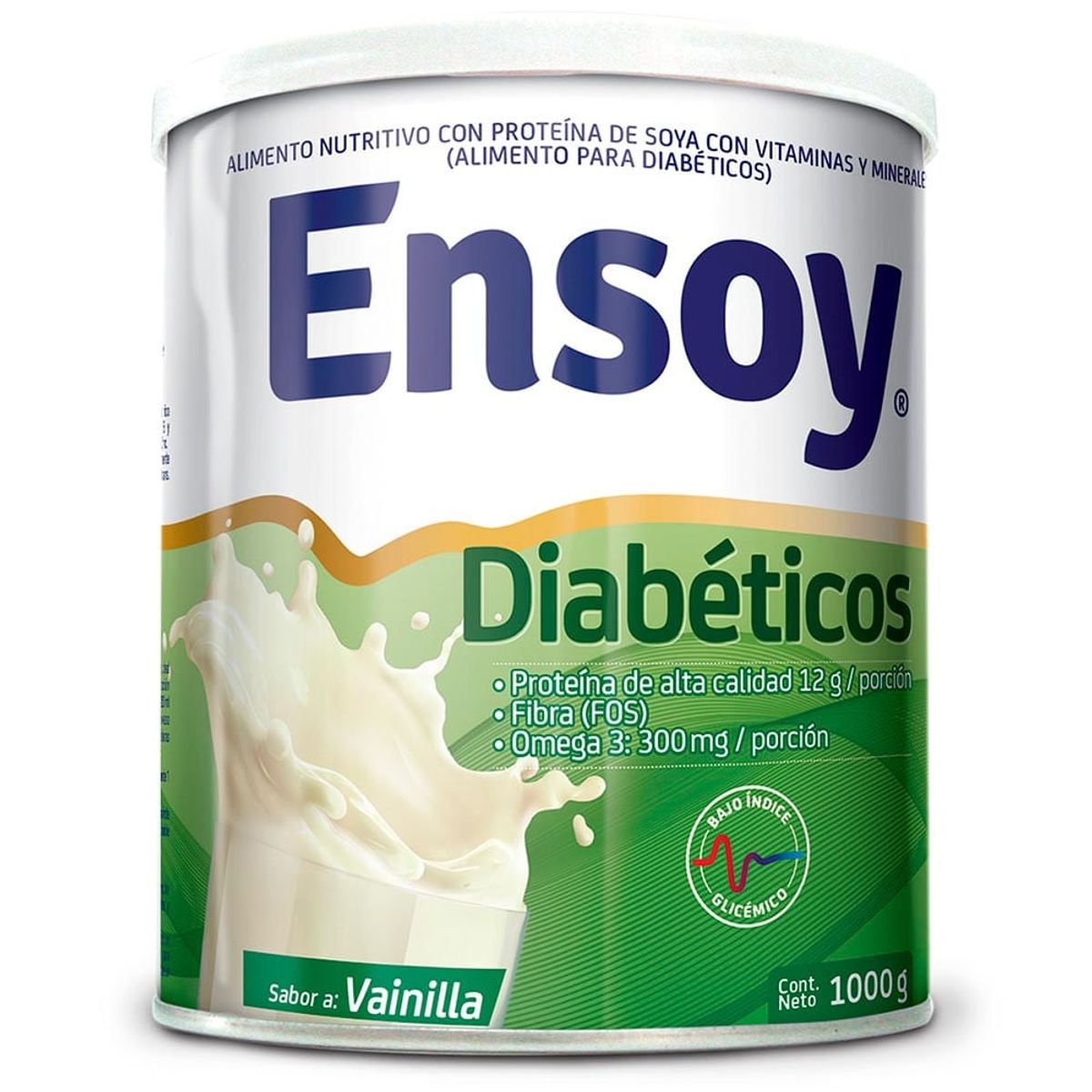 ENSOY - Ensoy Diabeticos Vainilla Lata X 1000g