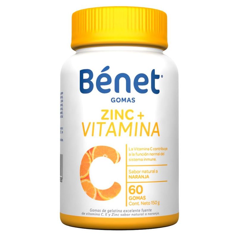 GENERICO - Gomas Benet Zinc + Vitamina C X 60und