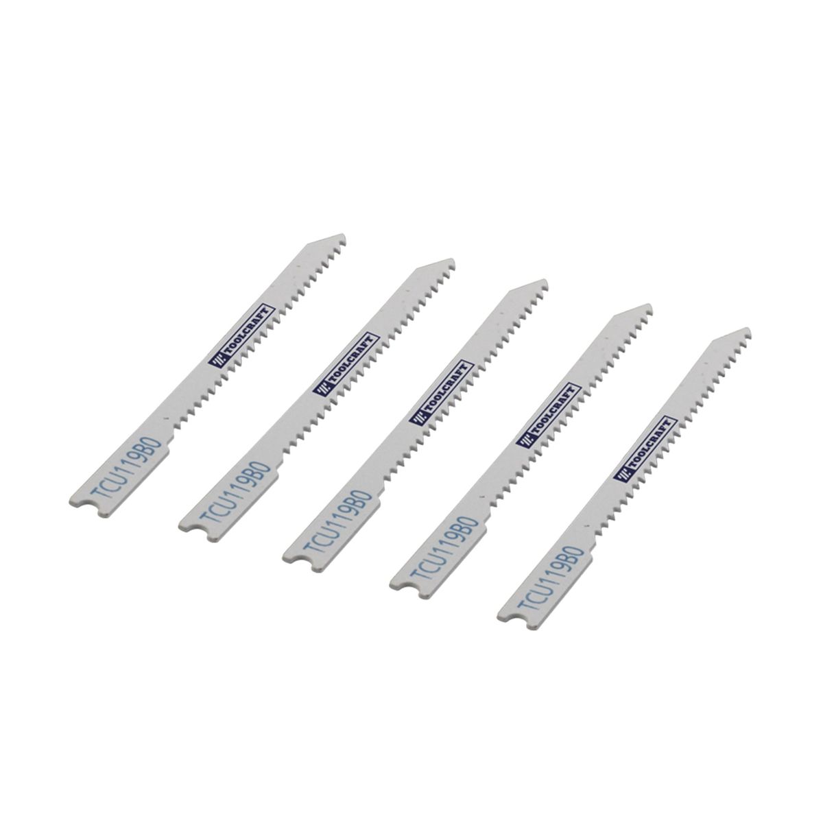 TOOLCRAFT - 5 Seguetas Zanco U De 2.3/4" Fino Toolcraft Para Madera