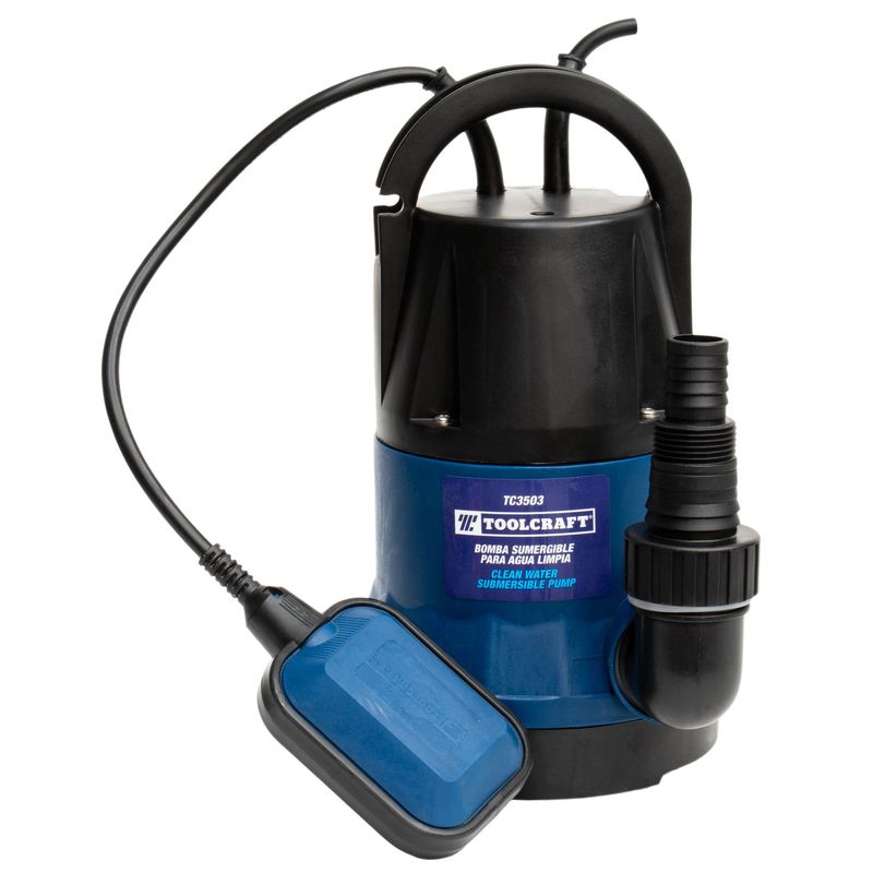 TOOLCRAFT - Bomba Sumergible Plástica 1/2 Hp Toolcraft Para Agua Limpia