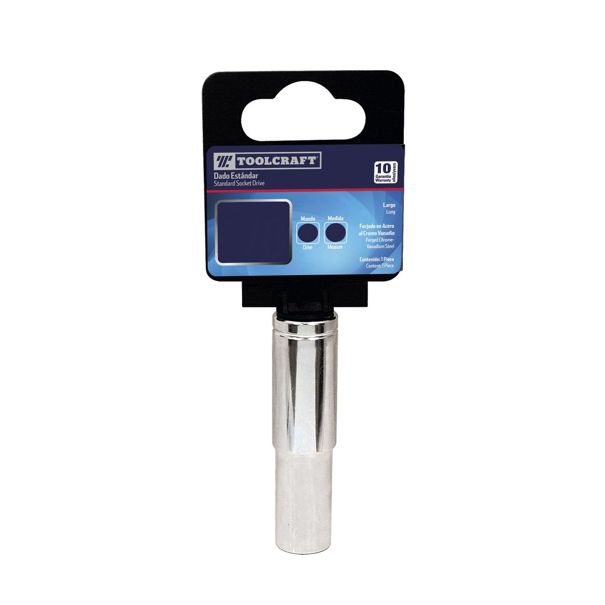 TOOLCRAFT - Copa Estándar 11/16" De 6 Puntas Toolcraft Mando 3/8"