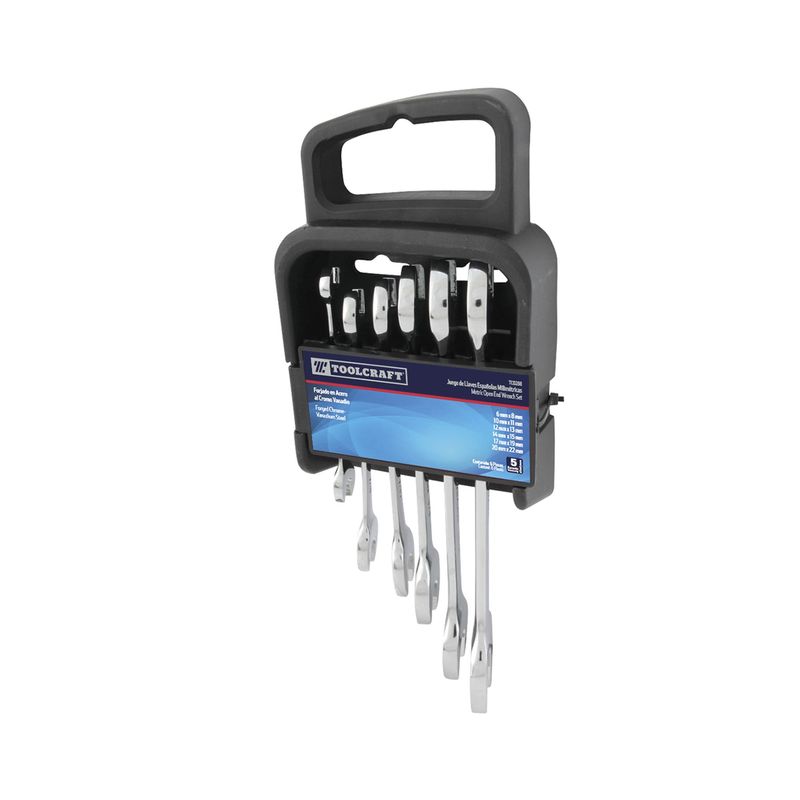 TOOLCRAFT - Juego De 6 Llaves Boca Fija Toolcraft 6 Mm Hasta 22 Mm