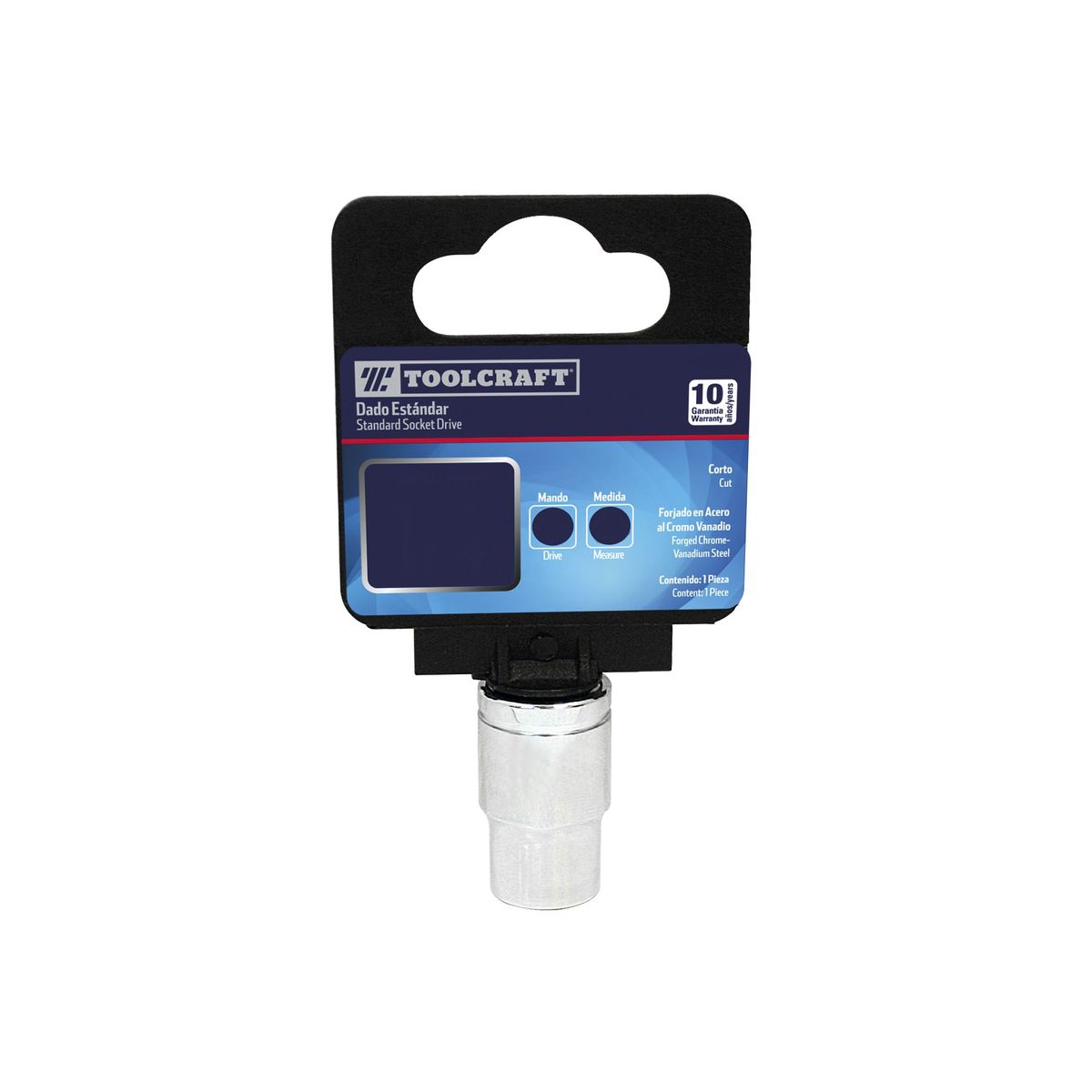 TOOLCRAFT - Copa Estándar 9/16" De 12 Puntas Toolcraft Mando 3/8"