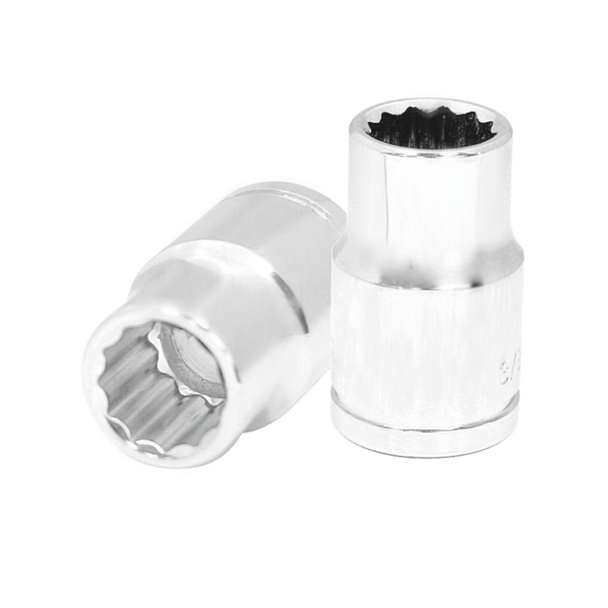 TOOLCRAFT - Copa Estándar 3/8" De 12 Puntas Toolcraft Mando 1/2"