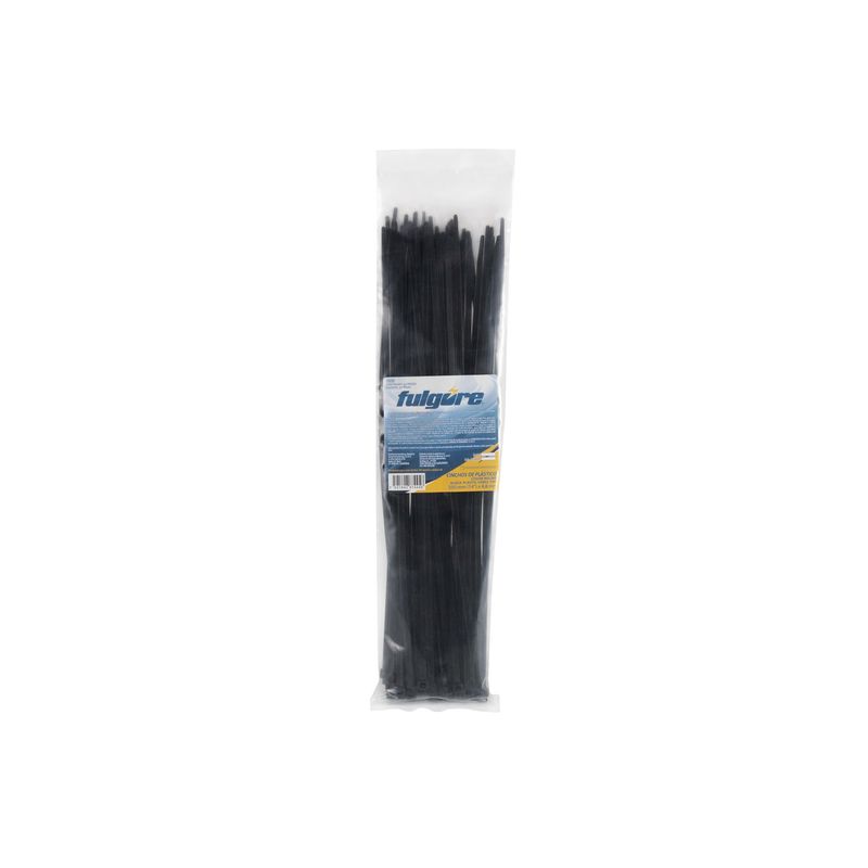 FULGORE - 100 Amarres Cinchos Plásticos 10 Cm Fulgore Blancos 8 Kg
