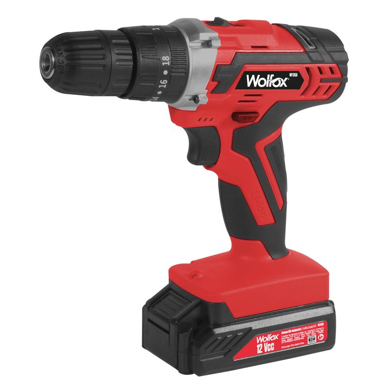 WOLFOX - Rotomartillo Inalámbrico 3/8" 12 V Wolfox Con Accesorios
