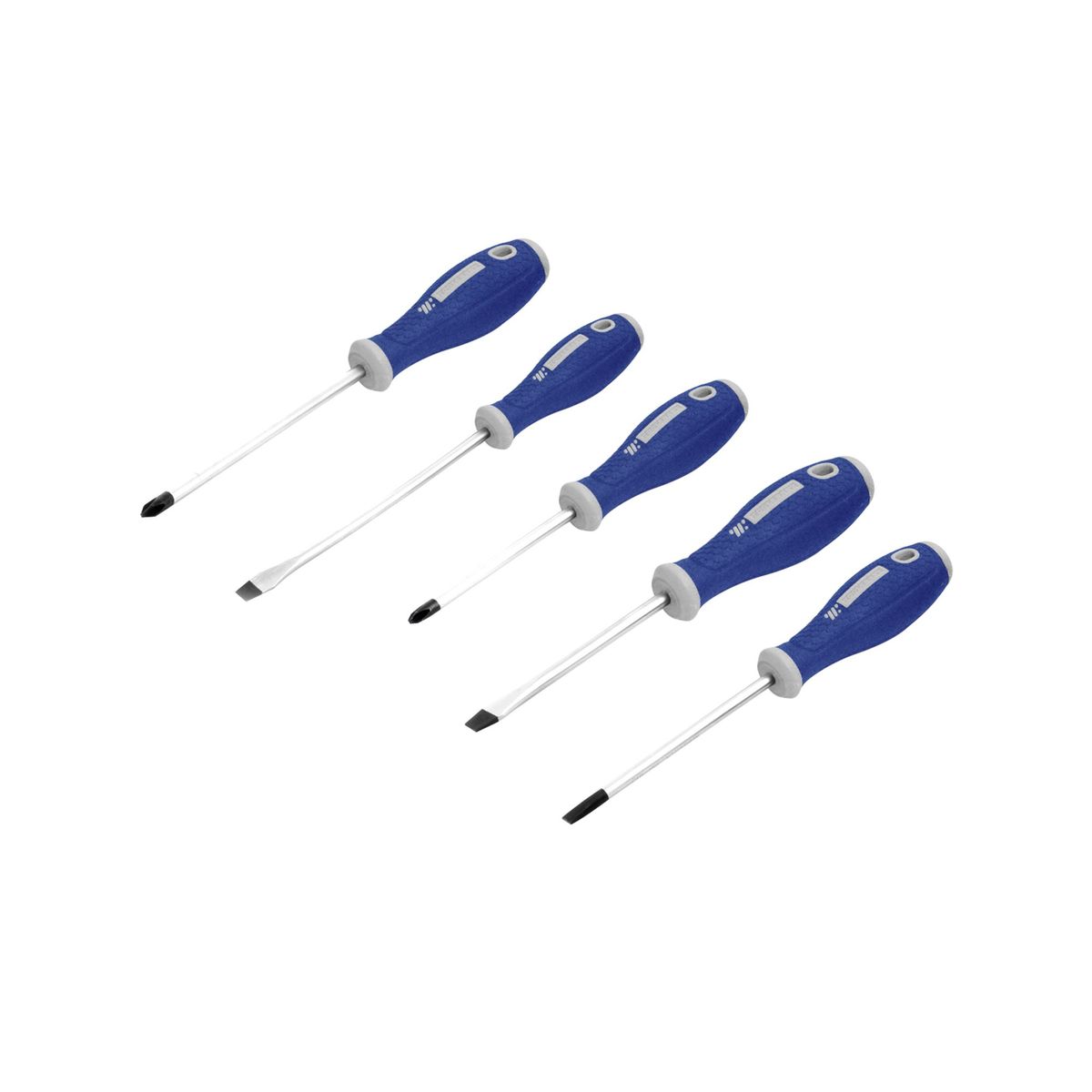 TOOLCRAFT - Juego De 5 Destornilladores Toolcraft Mango Bimaterial