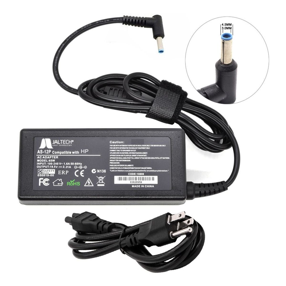 GENERICO - Cargador Premium Para Hp Envy x360 Model 13-ar0002la 195v 231a 45w