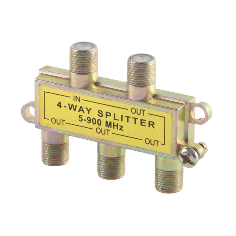 FULGORE - Divisor Splitter De 4 Salidas Fulgore Para Cable Coaxial
