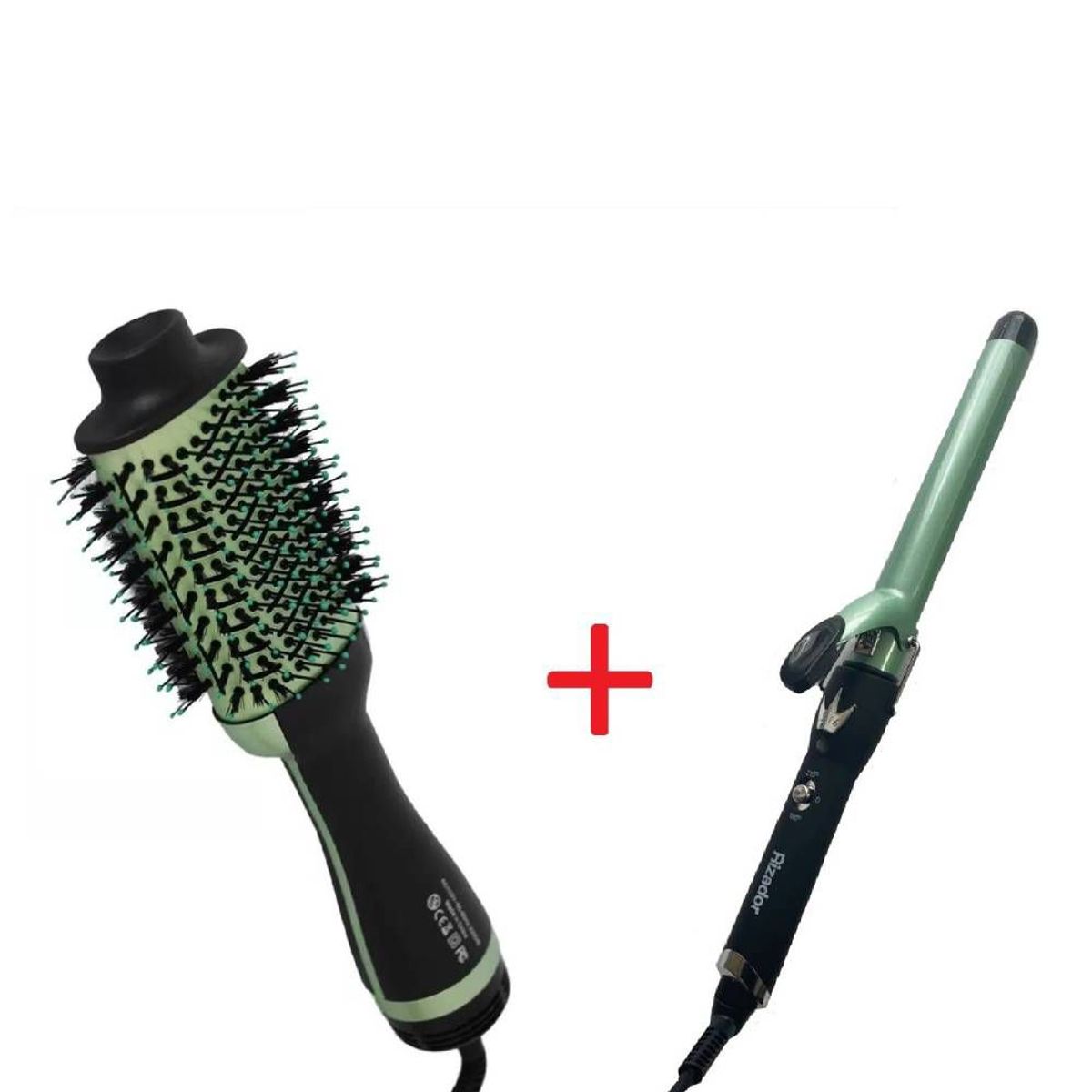GENERAL - Combo Cepillo Secador  Rizador Aguacate 210°C.
