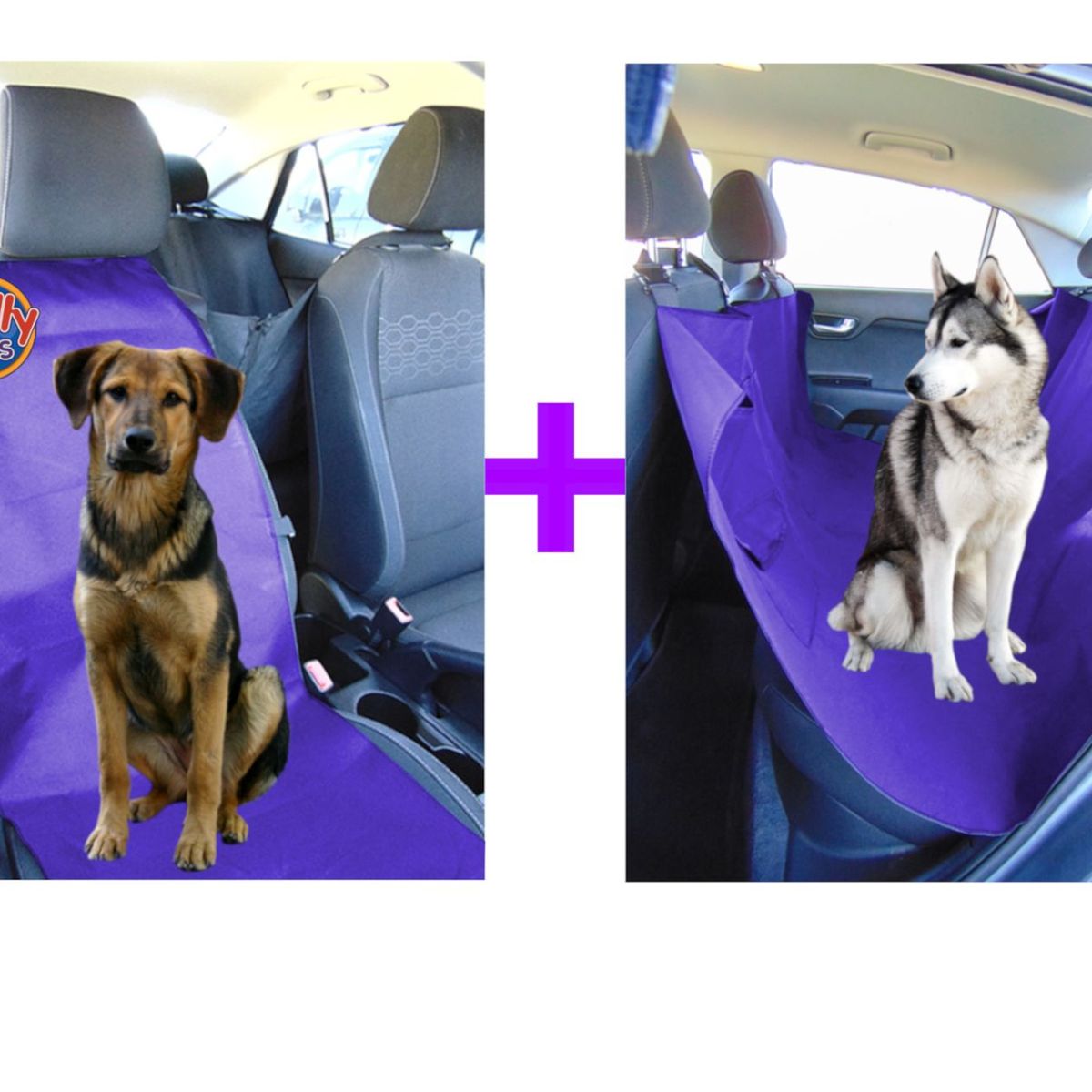 HALLY PET - Forro segunda fila mas silla copiloto Morado