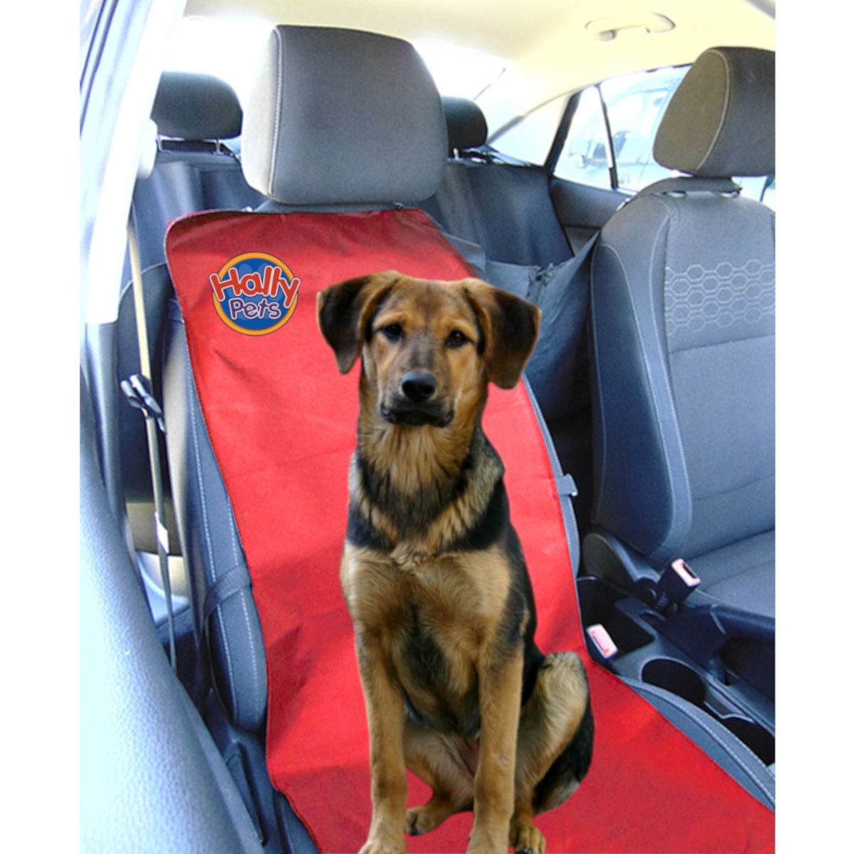 HALLY PET - Forro silla copiloto Rojo.