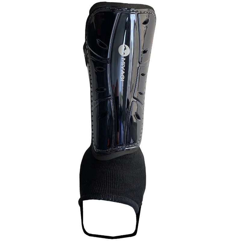 MIYAGI - Canillera Futbol Con Tobillera Miyagi  Adulto M6860 Negro
