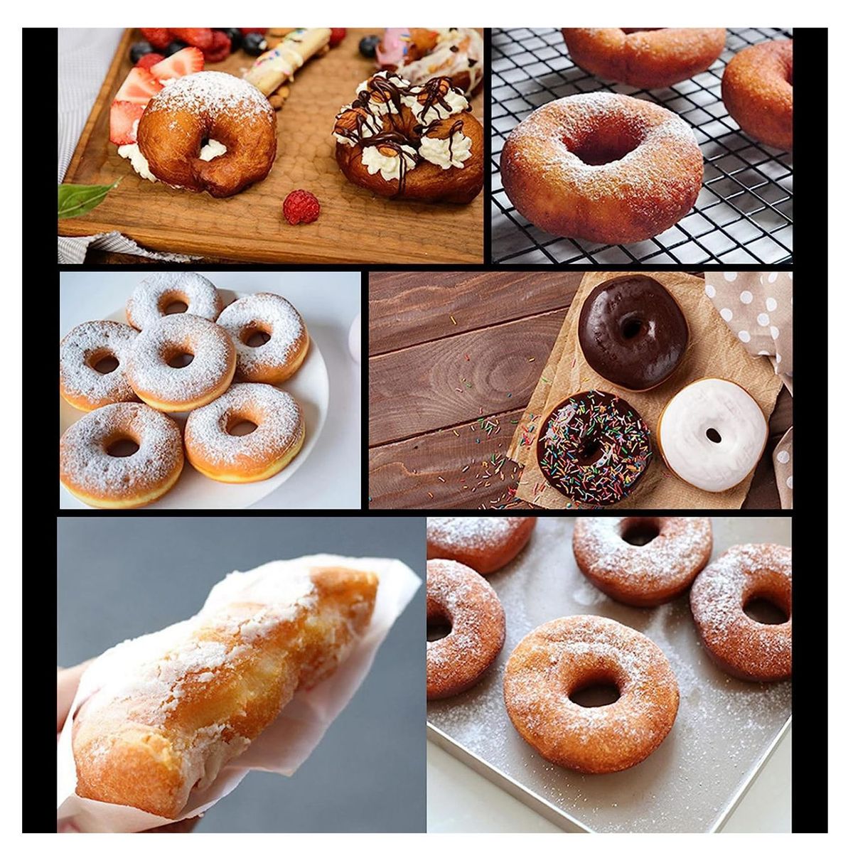 GENERICO - Máquina Para Hacer Repostería Aperitivos De 7 Mini Donas