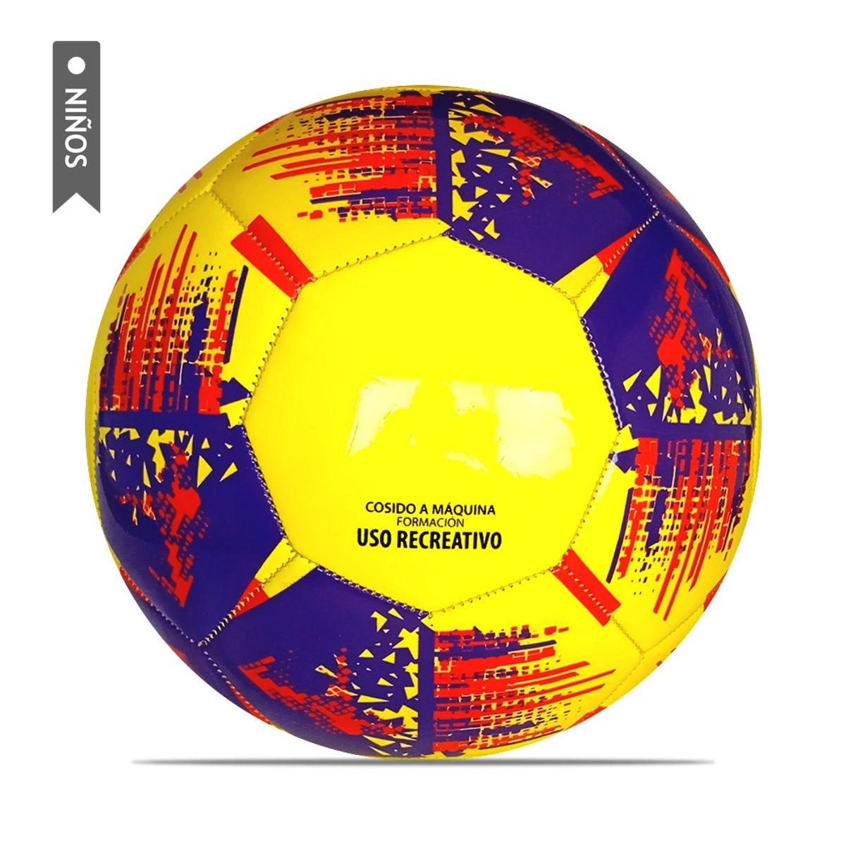 GOLTY - Balón Fútbol Golty Fundamentación Gambeta Niños No5-Amarillo