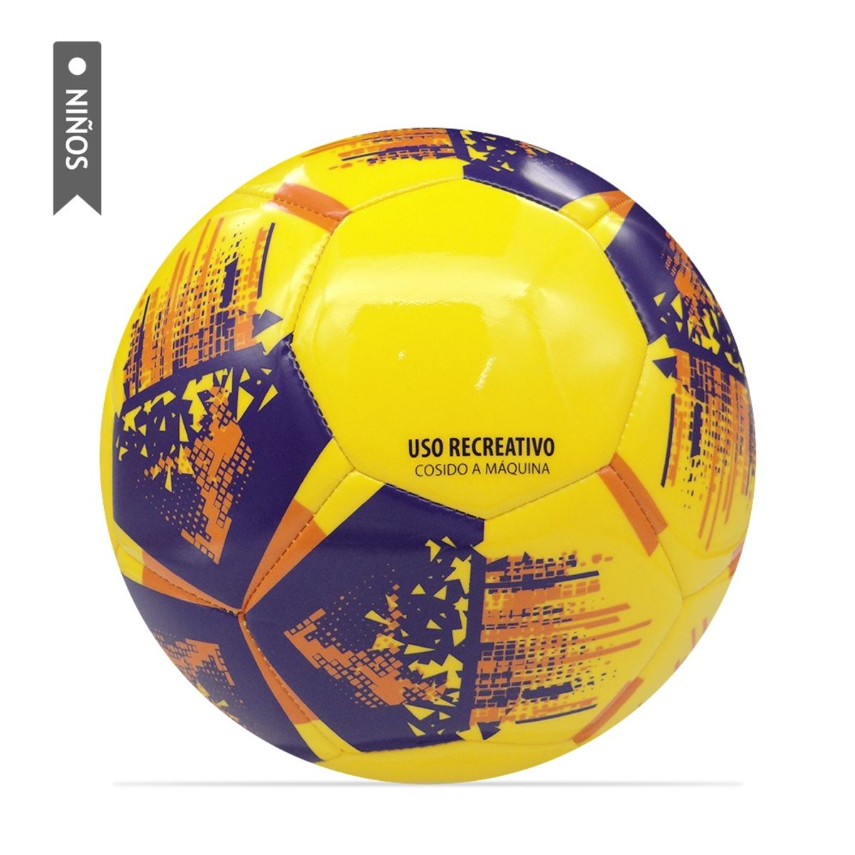 GOLTY - Balón Fútbol Golty Fundamentación Gambeta Niños No4-Amarillo