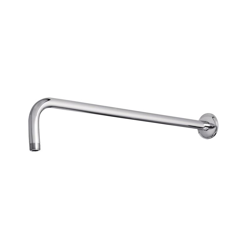 TOOLCRAFT - Brazo De Regadera En L Con Chapetón Yarden Acero Inoxidable