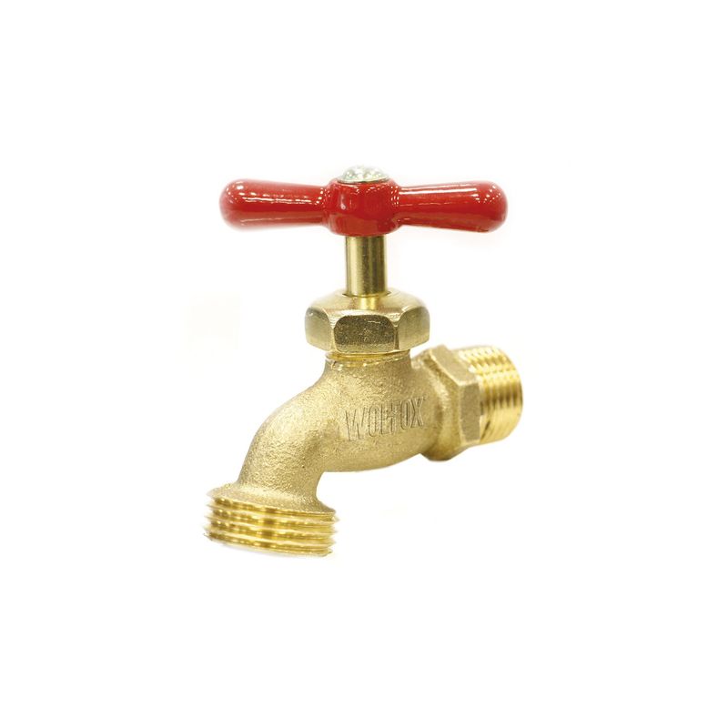 WOLFOX - Llave De Agua 1/2" En Zinc Wolfox Con Salida De 3/4"