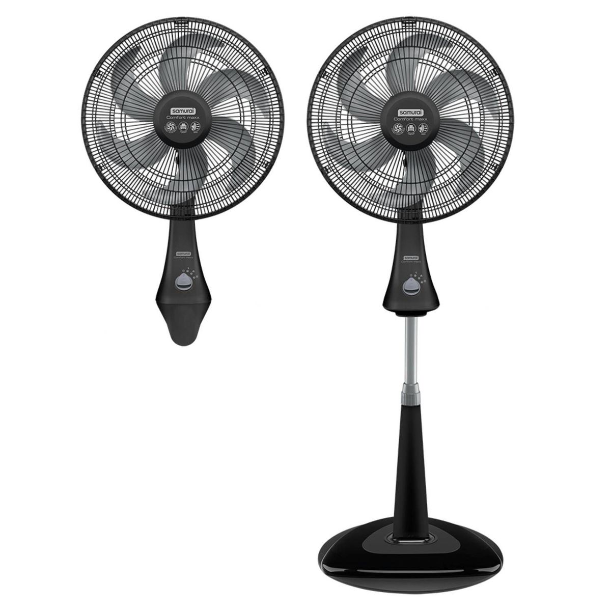 SAMURAI - ventilador samurai pared pedestal comfort maxx 18pulg. 80 watts