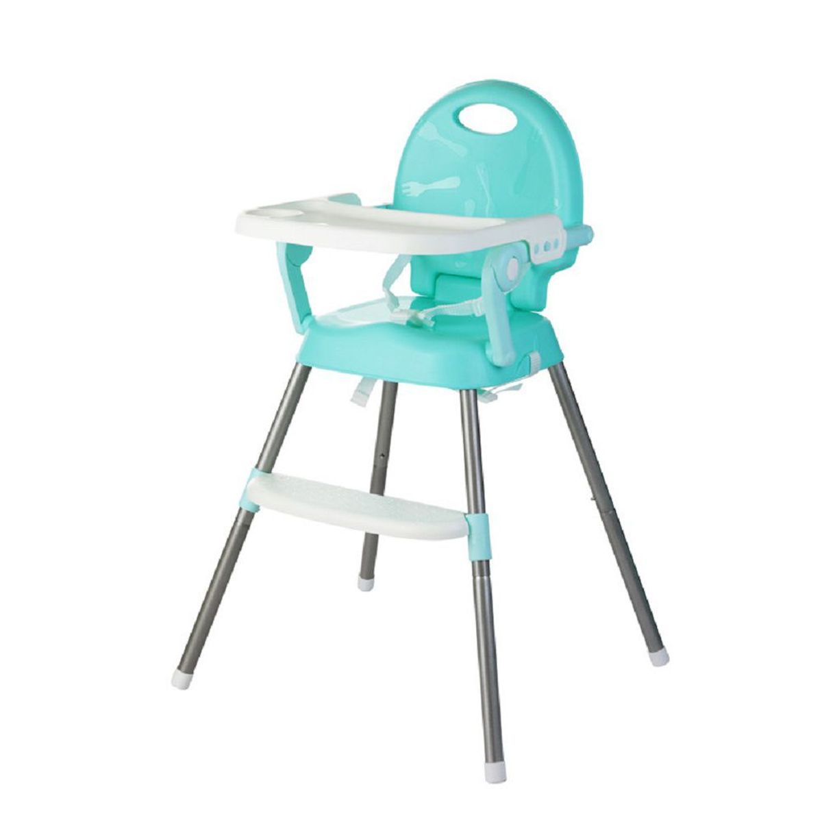 GENERICO - Silla Comedor Bebe 3 EN 1 Doble Altura Portátil Y Plegable