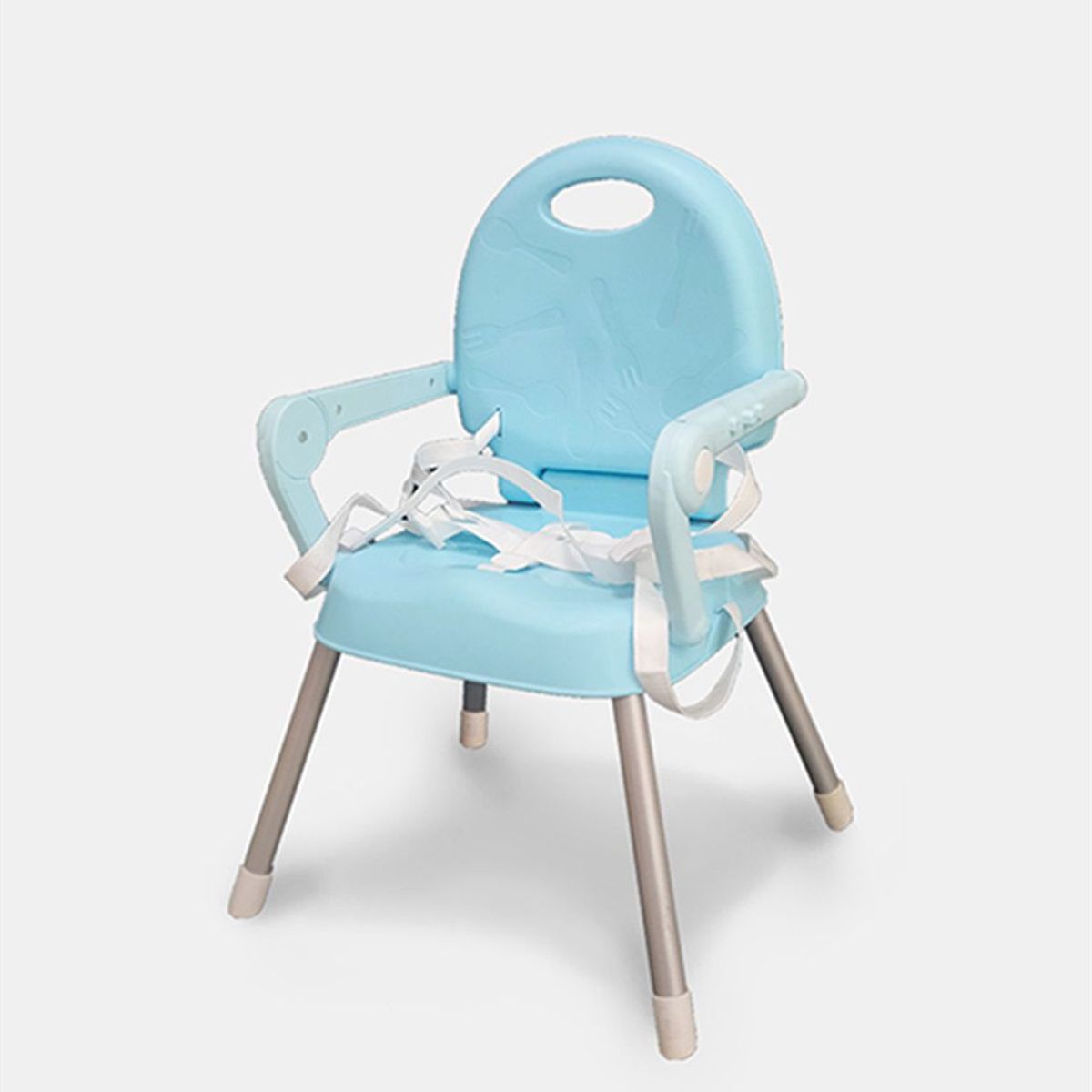 GENERICO - Silla Comedor Bebe 3 EN 1 Doble Altura Portátil Y Plegable