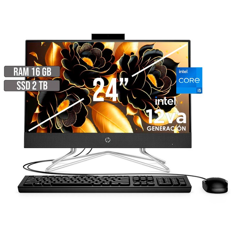 HP - TODO EN UNO HP INTEL CORE I5-1235U SSD 2TB RAM 16GB LED 24 FHD