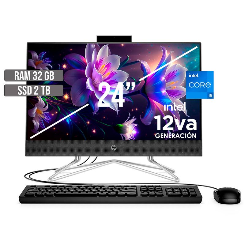 HP - TODO EN UNO HP INTEL CORE I5-1235U SSD 2TB RAM 32GB LED 24 FHD