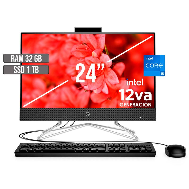 HP - TODO EN UNO HP INTEL CORE I5-1235U SSD 1TB RAM 32GB LED 24 FHD