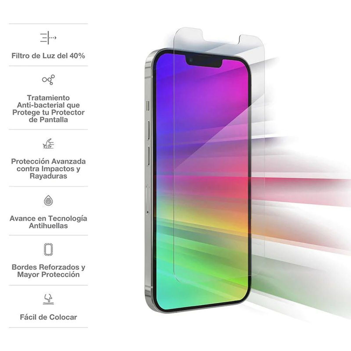 INVISIBLE SHIELD - Vidrio Templado Zagg Glass Elite VisionGuard para iPhone 13 mini