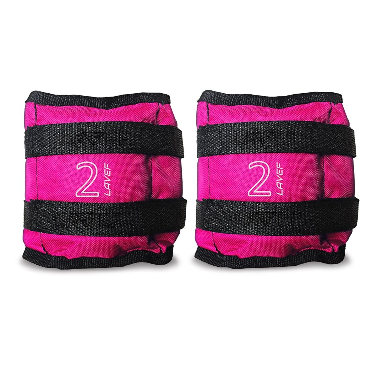 LAVEF - Pesas Tobilleras Basicas Kit 2k 4lbs el par FUCSIA