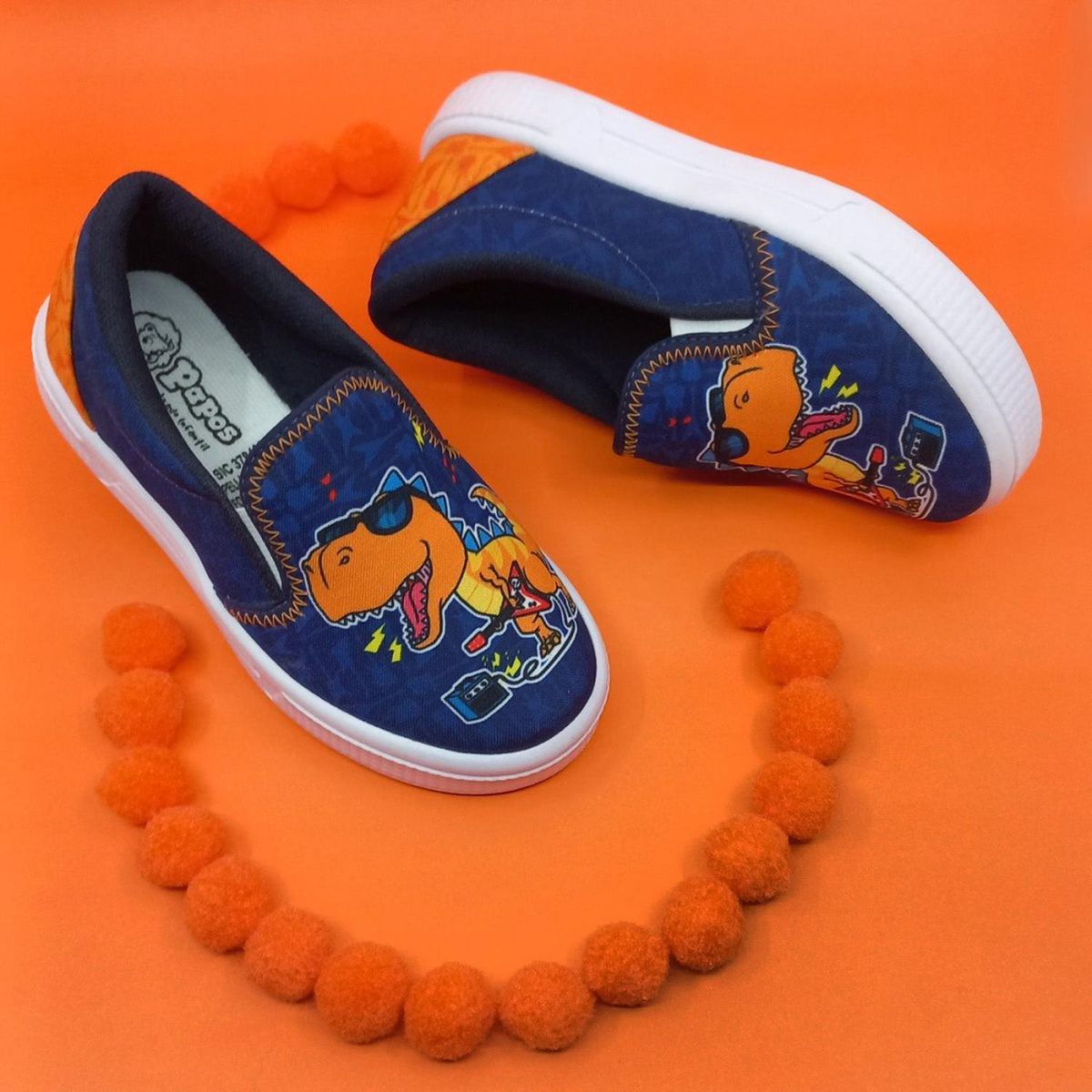 PAPOS - Casuales Papos Dino Naranja - Zapatos Niños PAPOS - Naranja