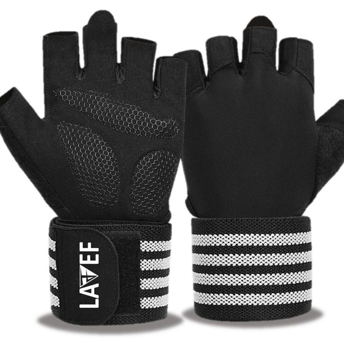 LAVEF - Guantes Con Proteccion Muñeca Lavef Calleras Gym Fitness