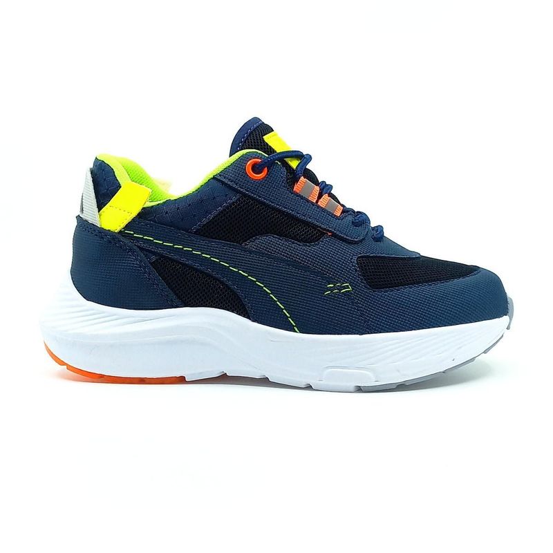 PAPOS - Tenis Niños NEON Azúl y Verde - Azul